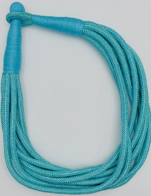 Turquoise Slub 8-Strand Necklace