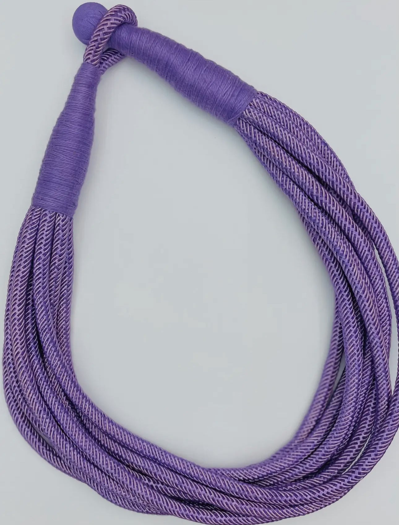 Lilac Slub 8-Strand Necklace