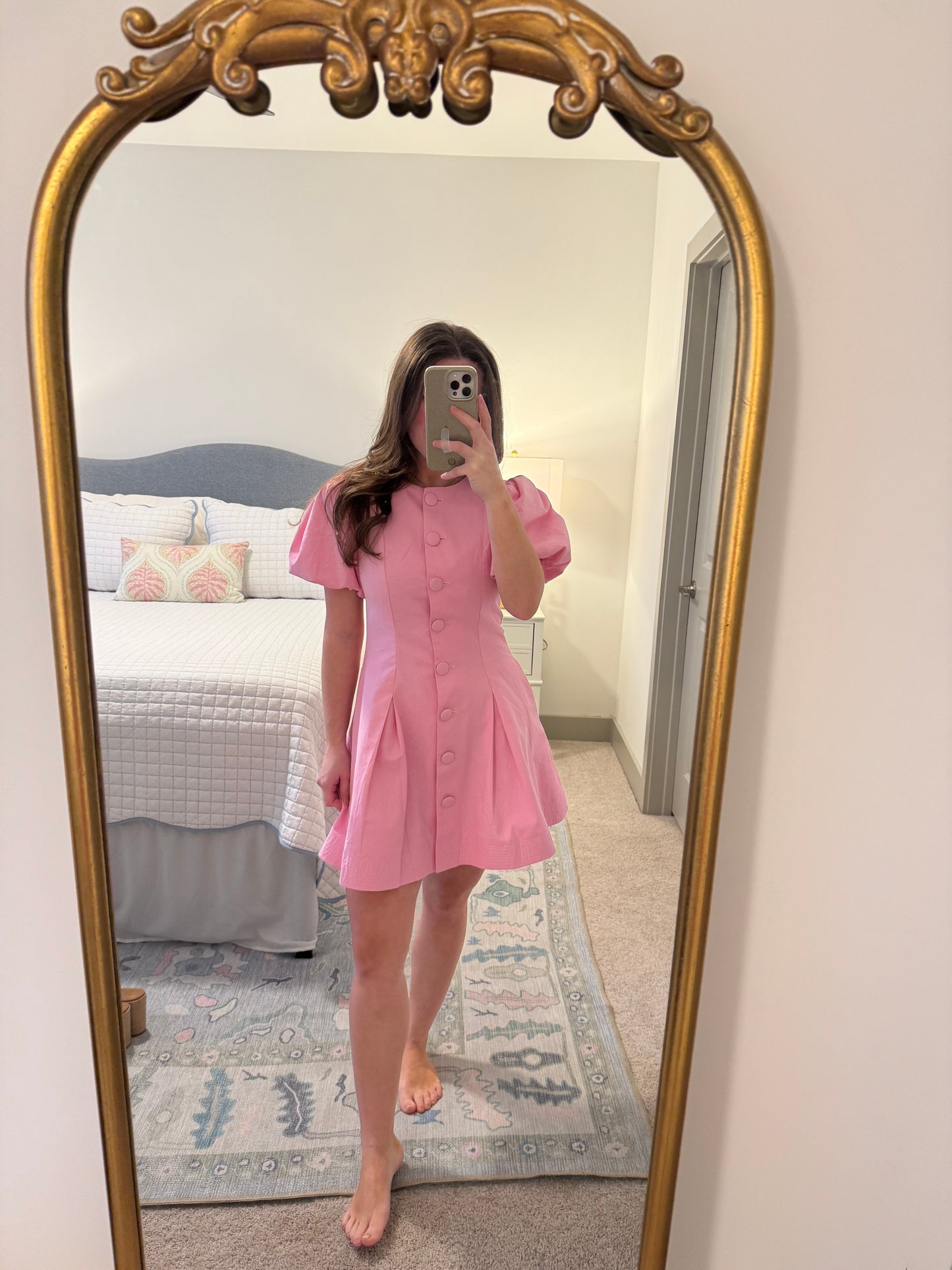 Peggy Pink Mini Dress