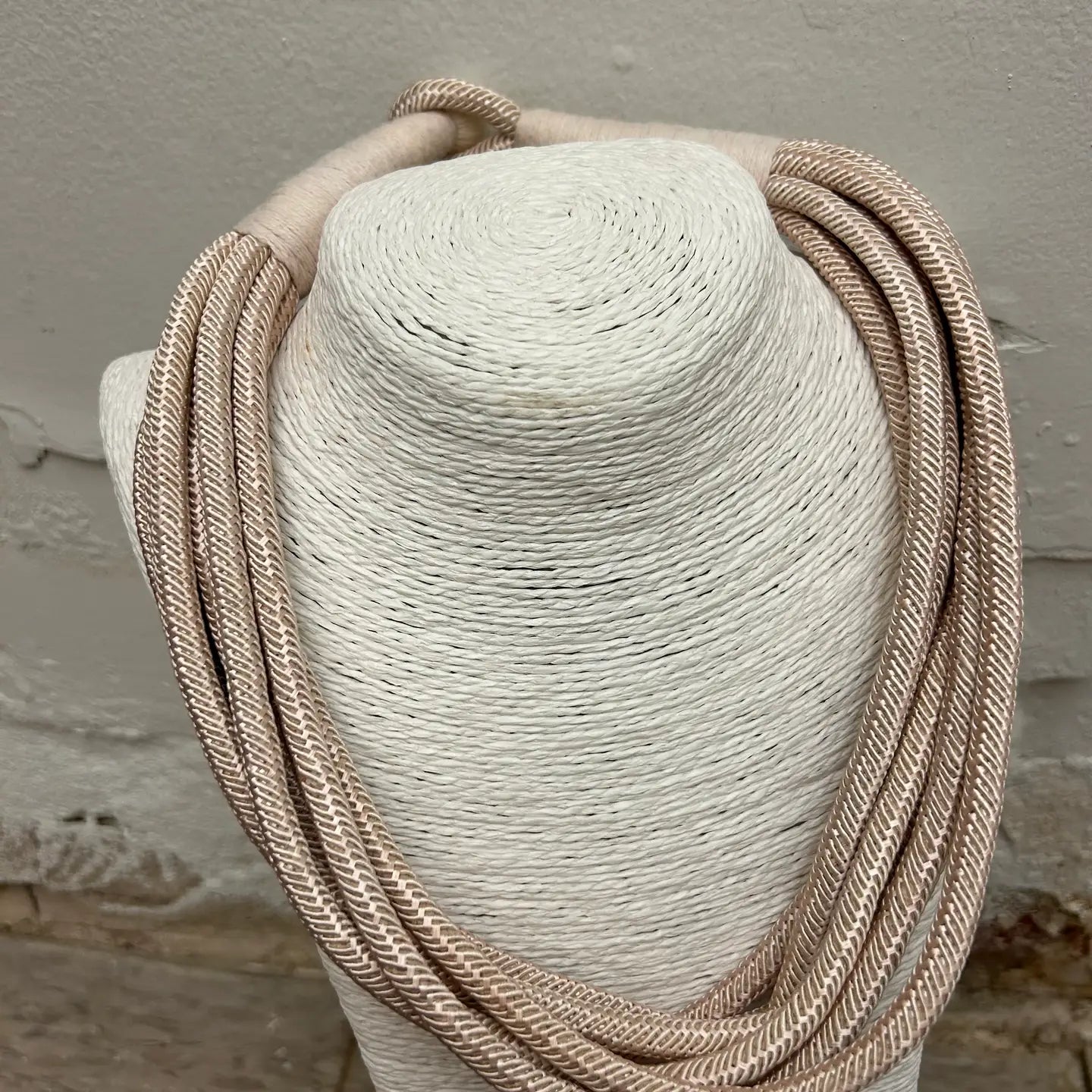Ecru Slub Necklace