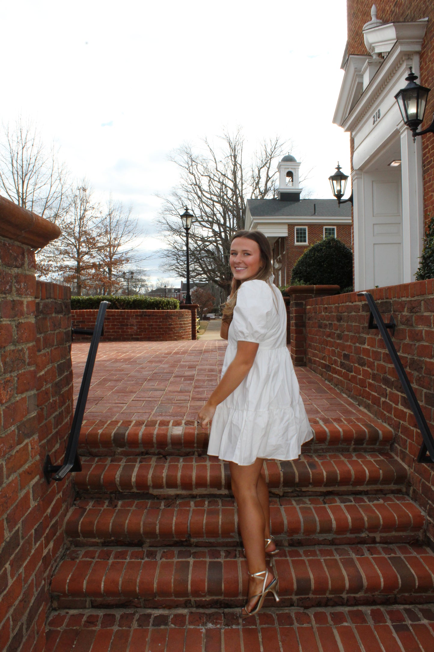 White Collar Dress