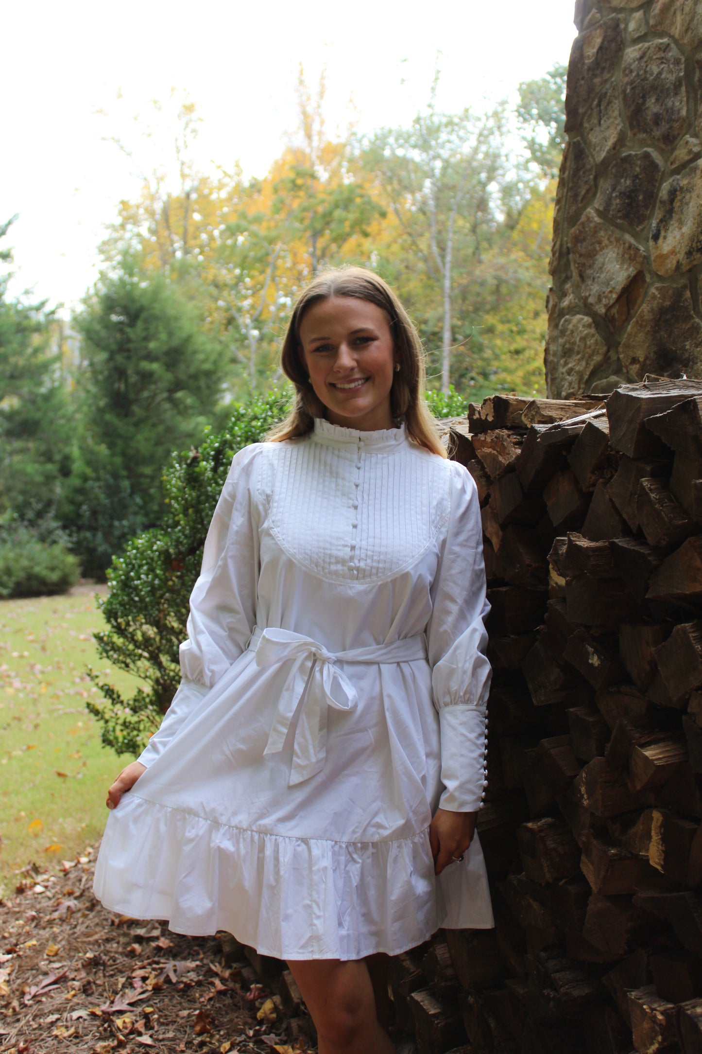 Ann Button Shift Dress