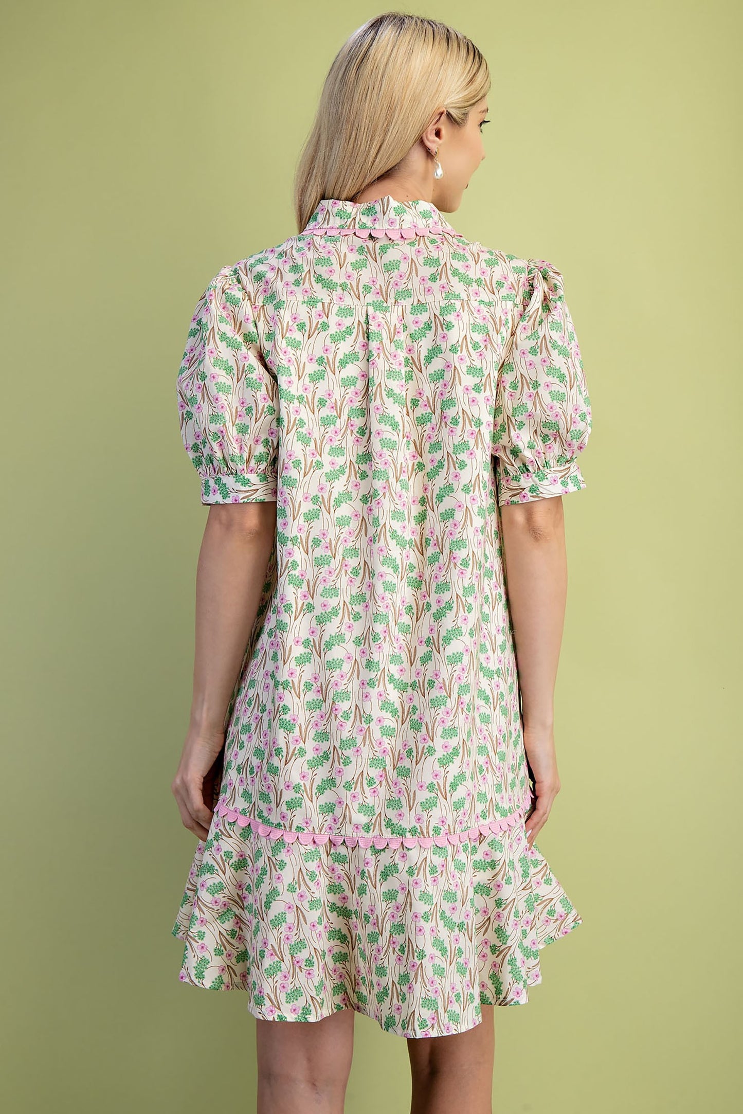 Pink Floral Dress