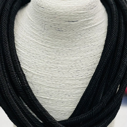 Black Slub Necklace