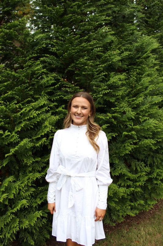 Ann Button Shift Dress
