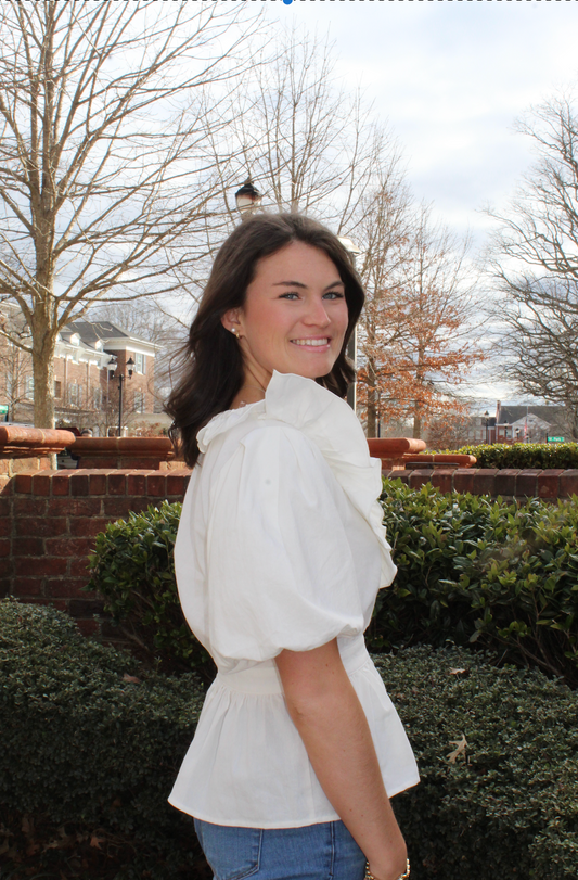 Morgan Ruffle Top