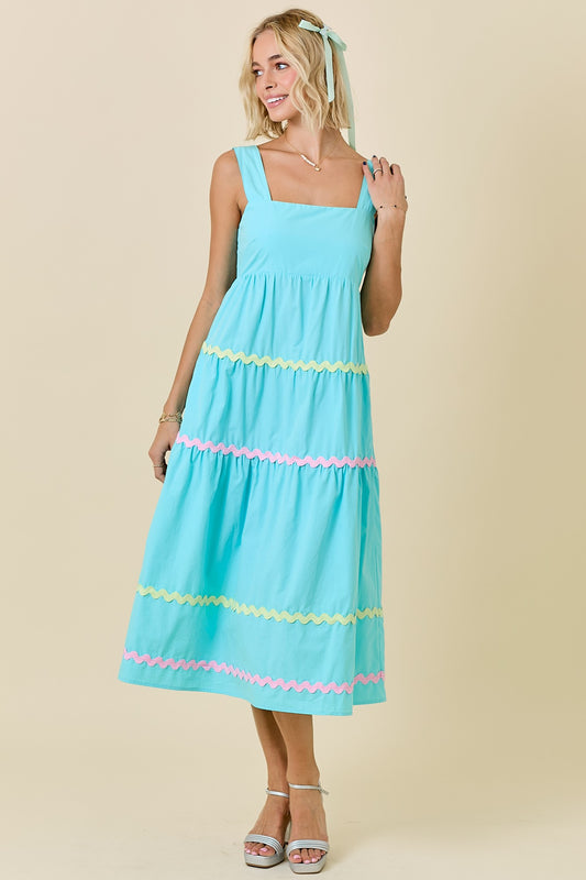Blue Scallop Easter Dress