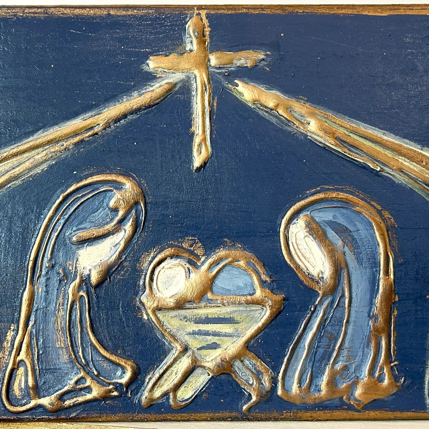 7x5 inch Navy Nativity