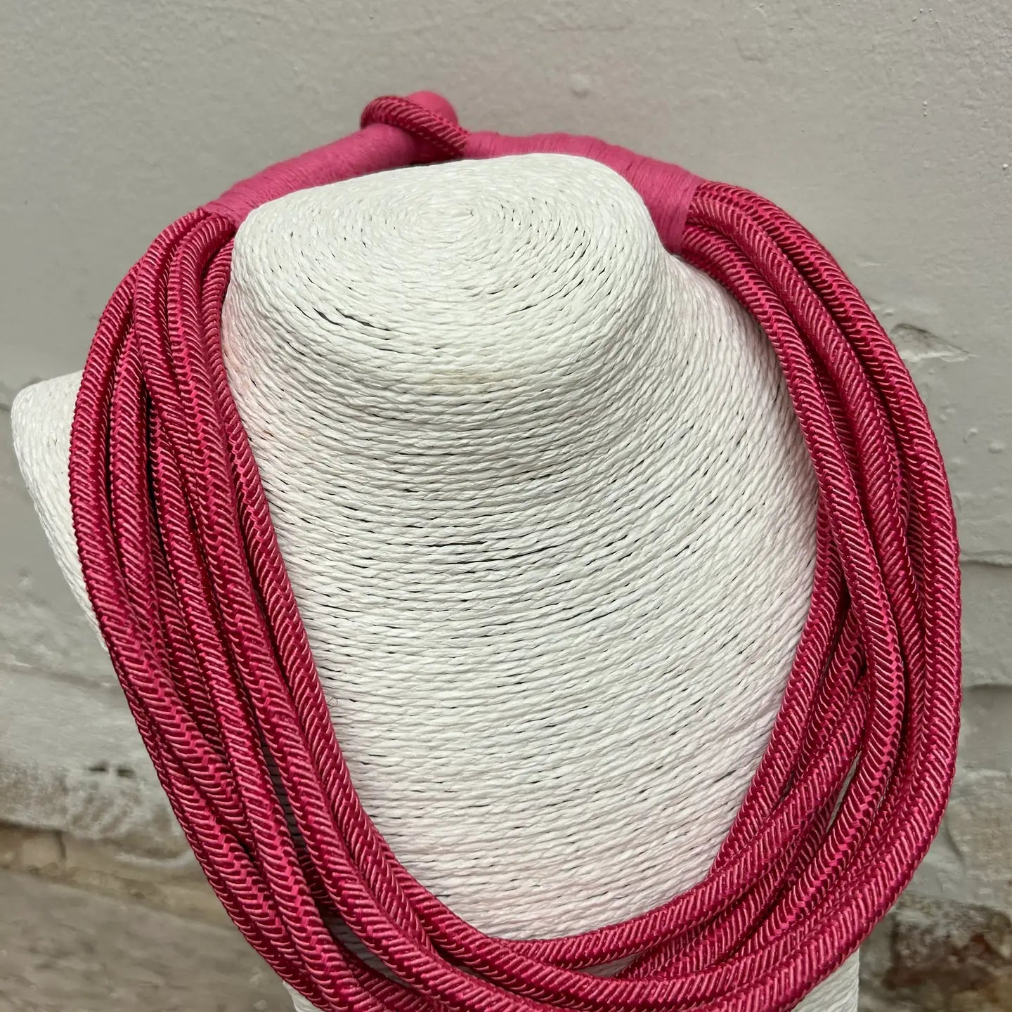 Pink Slub Necklace