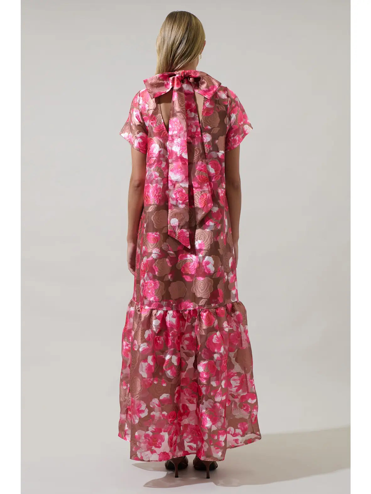 Mersin Floral Dime Long Cami Dress